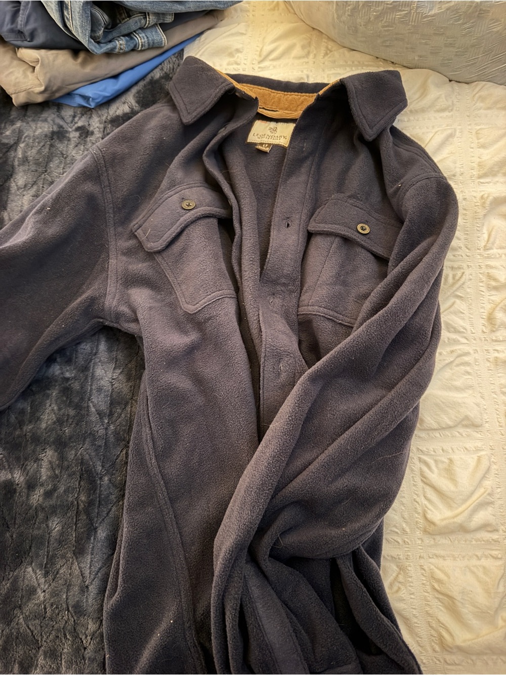 Legendary whitetails fleece button down